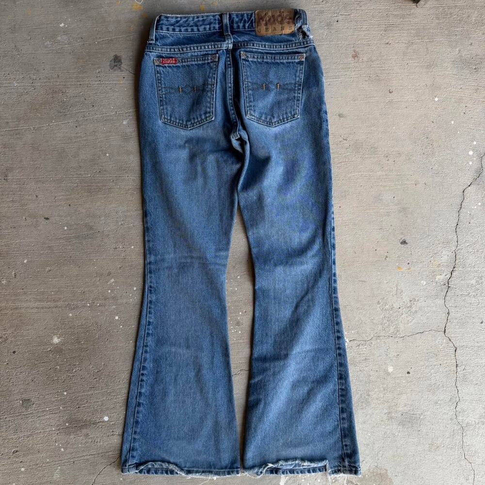 Mudd blue low rise flare